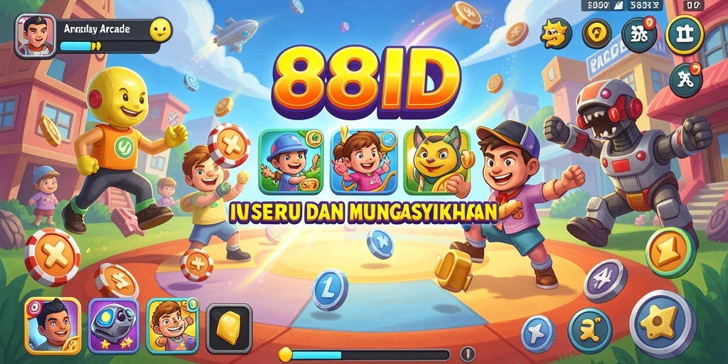 Screenshot utama 88ID menampilkan gameplay seru dari permainan Arcade.