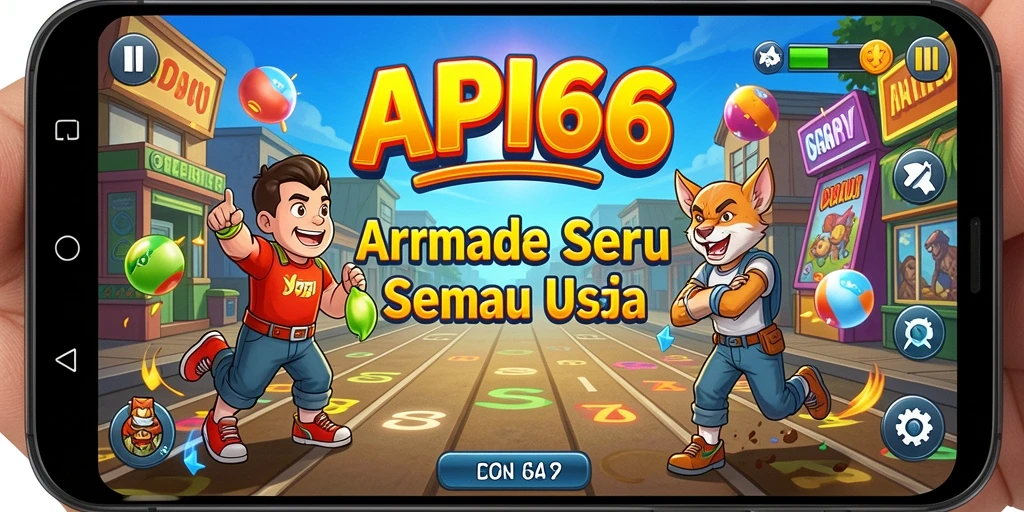Tampilan gameplay seru dari API66 dengan berbagai tantangan.