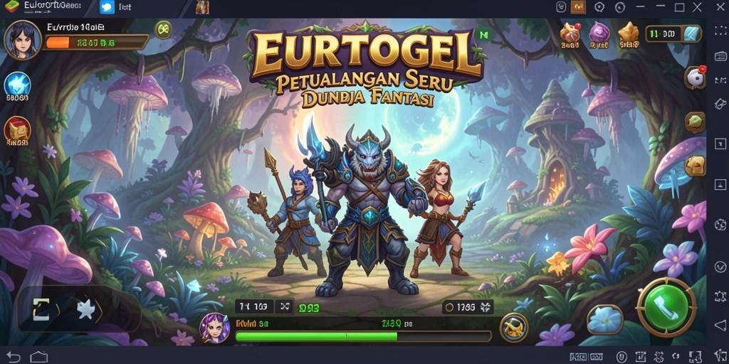 Tampilan gameplay seru di dunia fantasi EUROTOGEL.