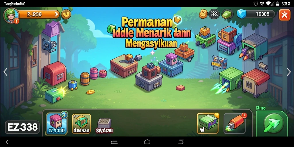 Gameplay menarik dengan berbagai karakter dan item.