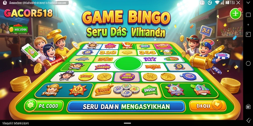 Tampilan gameplay Bingo yang menarik di GACOR518.