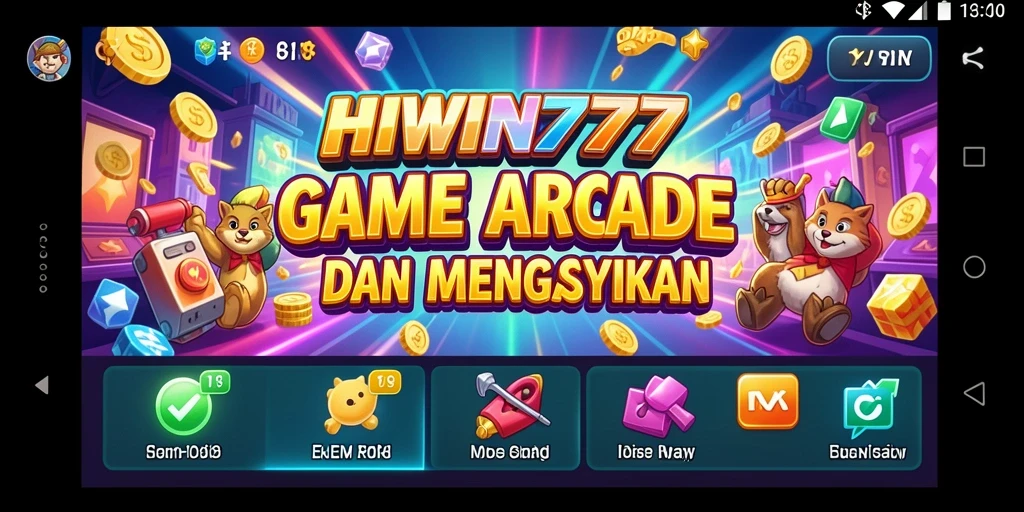 Tampilan gameplay seru dari HIWIN777 yang menantang kreativitas.
