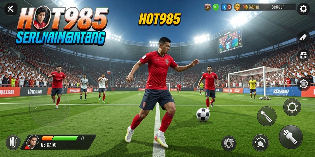 Screenshot utama menampilkan gameplay seru dalam HOT985.