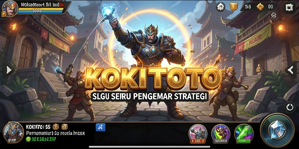Gameplay SLG KOKITOTO yang penuh warna dan interaktif.