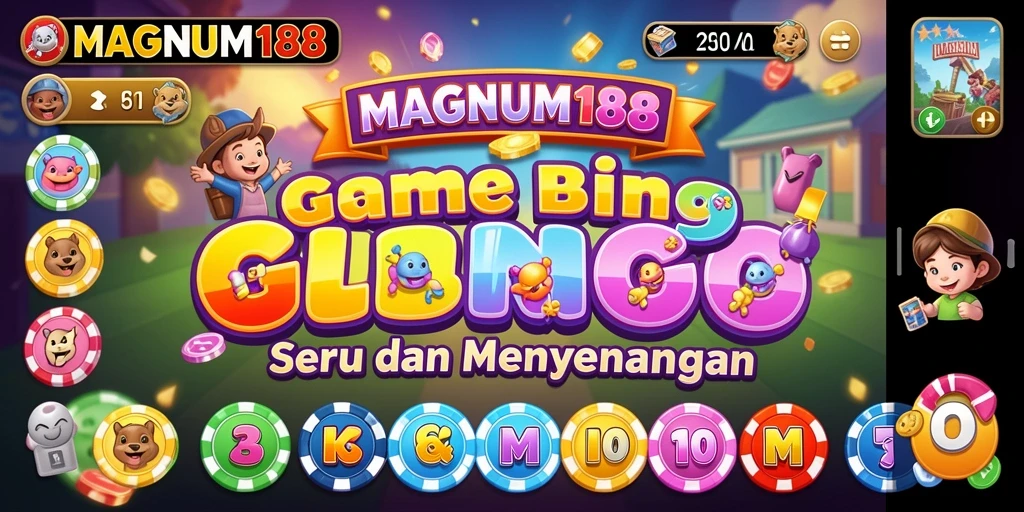 Tampilan gameplay seru di MAGNUM188 dengan banyak pemain Bingo.