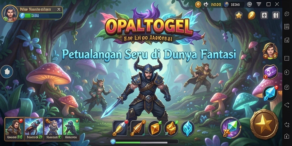 Tampilan menarik dari gameplay OPALTOGEL saat berpetualang di dunia fantasi.