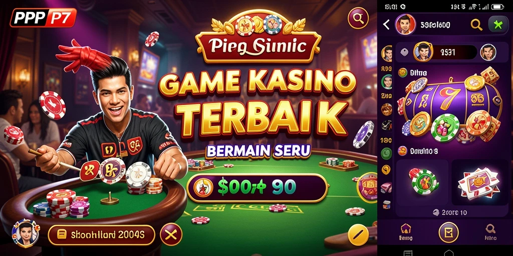 Tampilan seru dari gameplay kasino yang mendebarkan di PP7.
