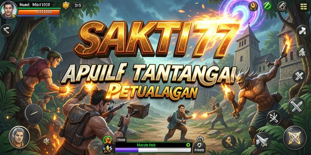 Tampilan gameplay aksi yang mendebarkan dalam SAKTI77.
