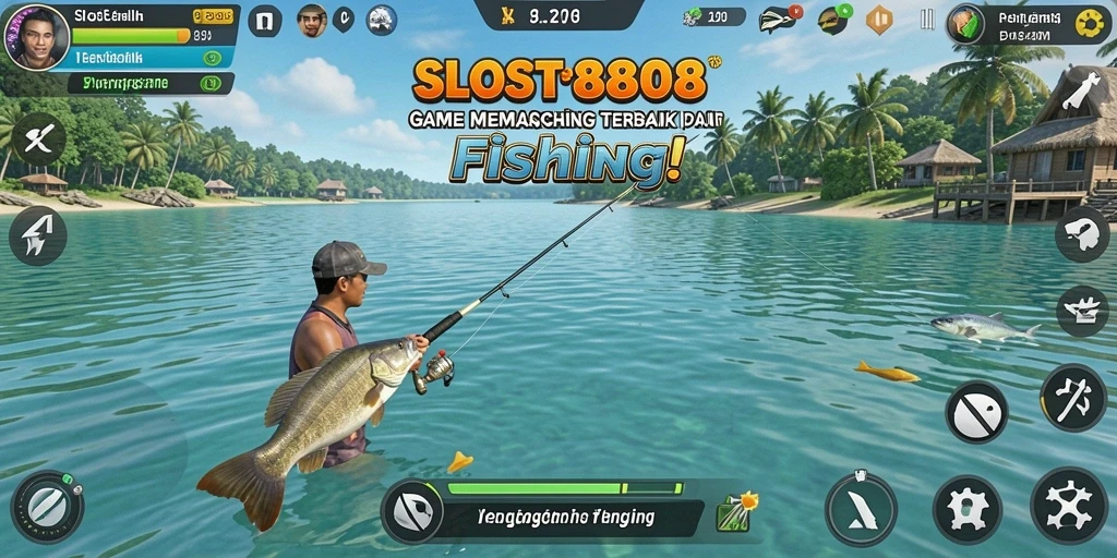 Tangkapan ikan besar dalam gameplay SLOST8808 yang menantang.