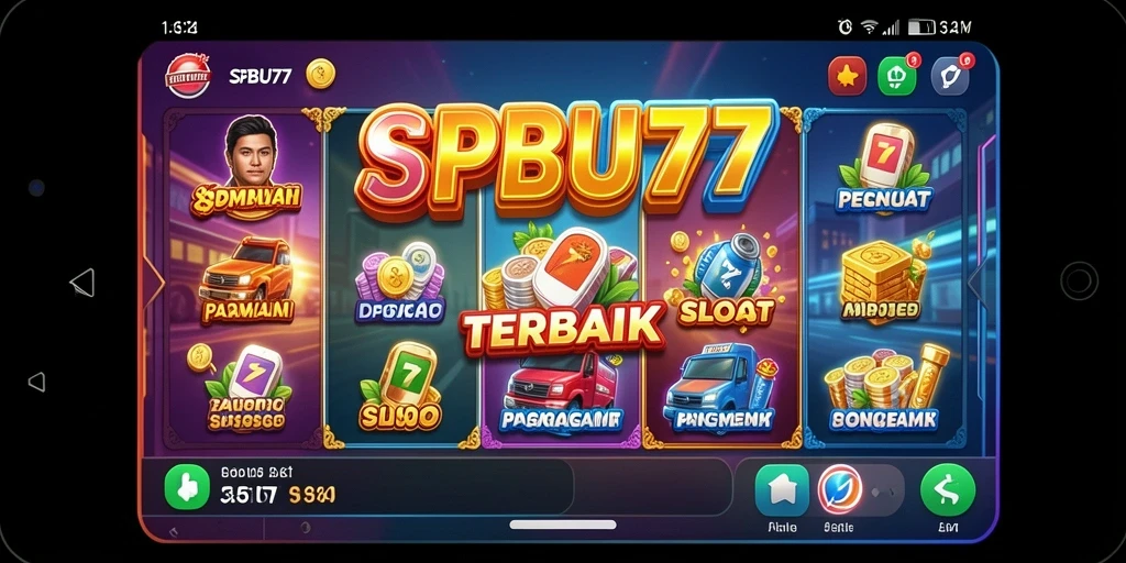 Tampilan menarik dari gameplay slot yang mengasyikkan di SPBU77.