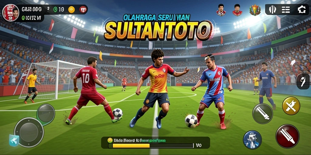 Screenshot gameplay menunjukkan aksi seru dalam SULTANTOTO.