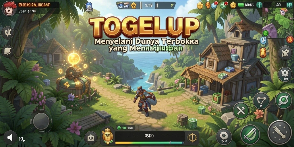 Tampilan gameplay yang memukau dari dunia terbuka TOGELUP.