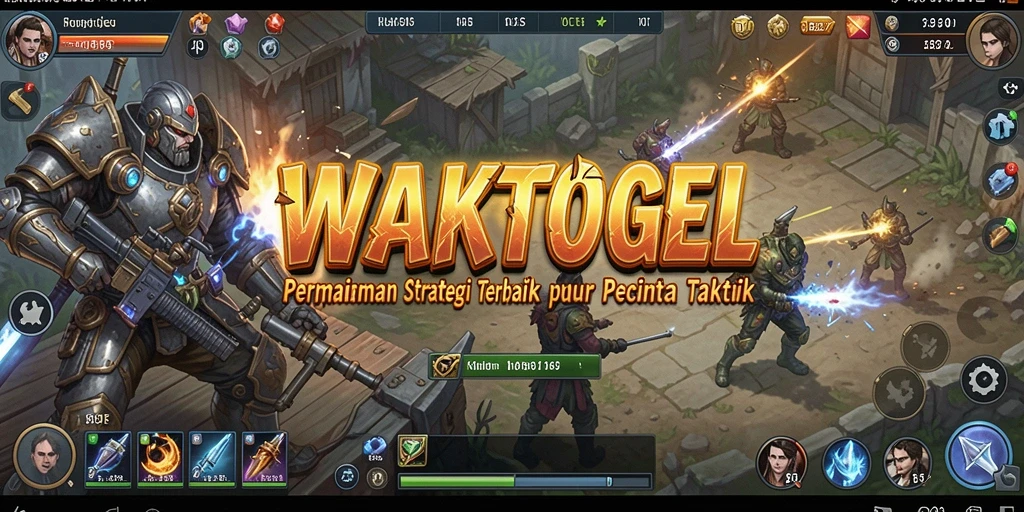 Tampilan strategi pertempuran yang intens dalam WAKTOGEL.